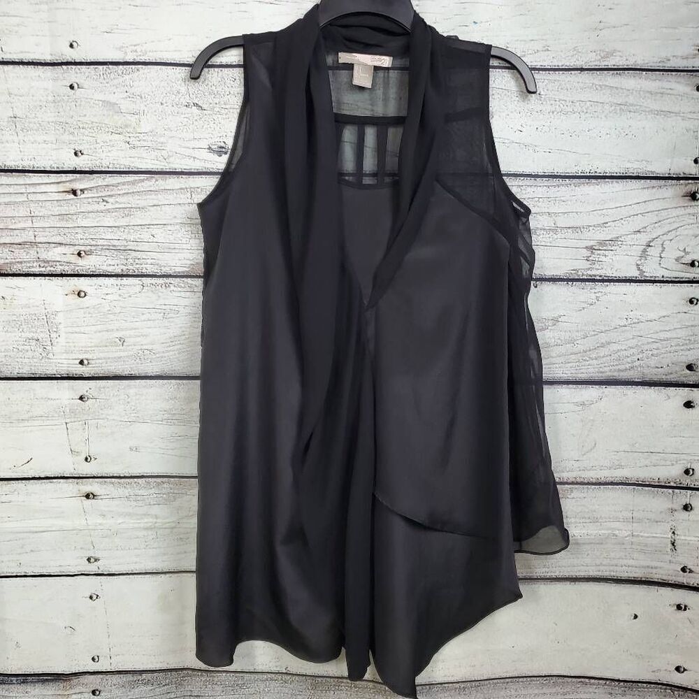 Love 21 Medium Black Sheer Top
